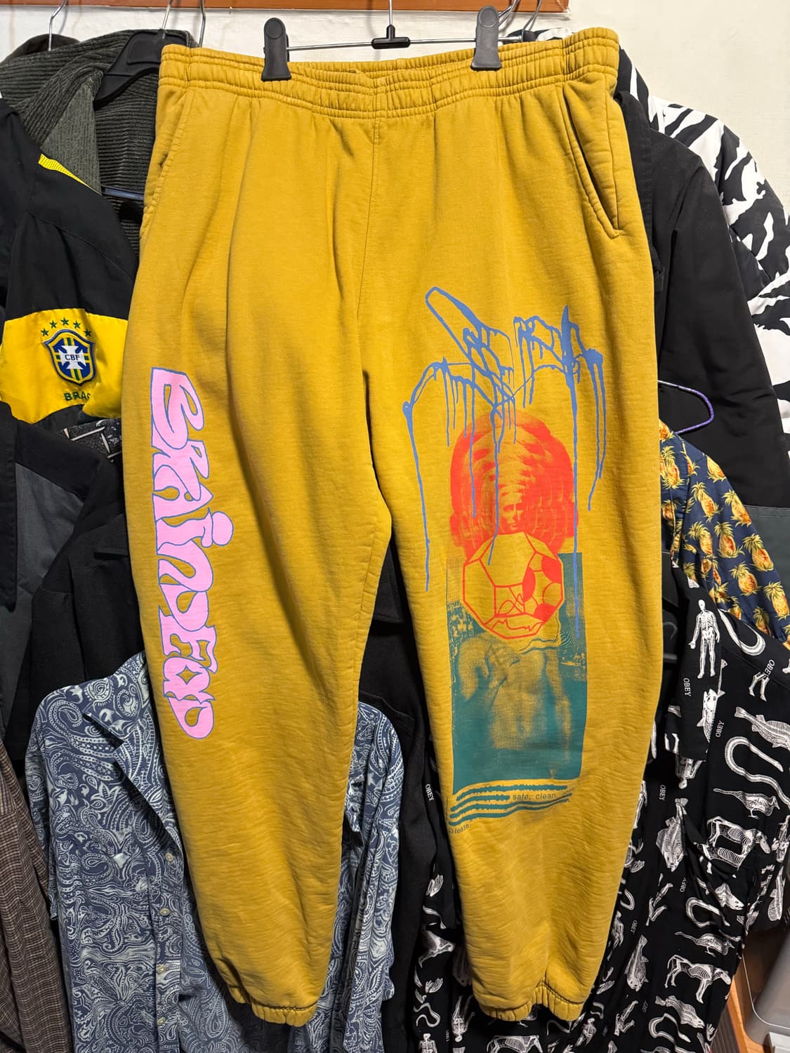 브레인데드 옐로우 팬츠 라지 상품이미지1