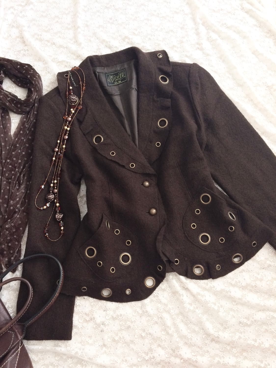 Vintage brown antique jacket 상품이미지1