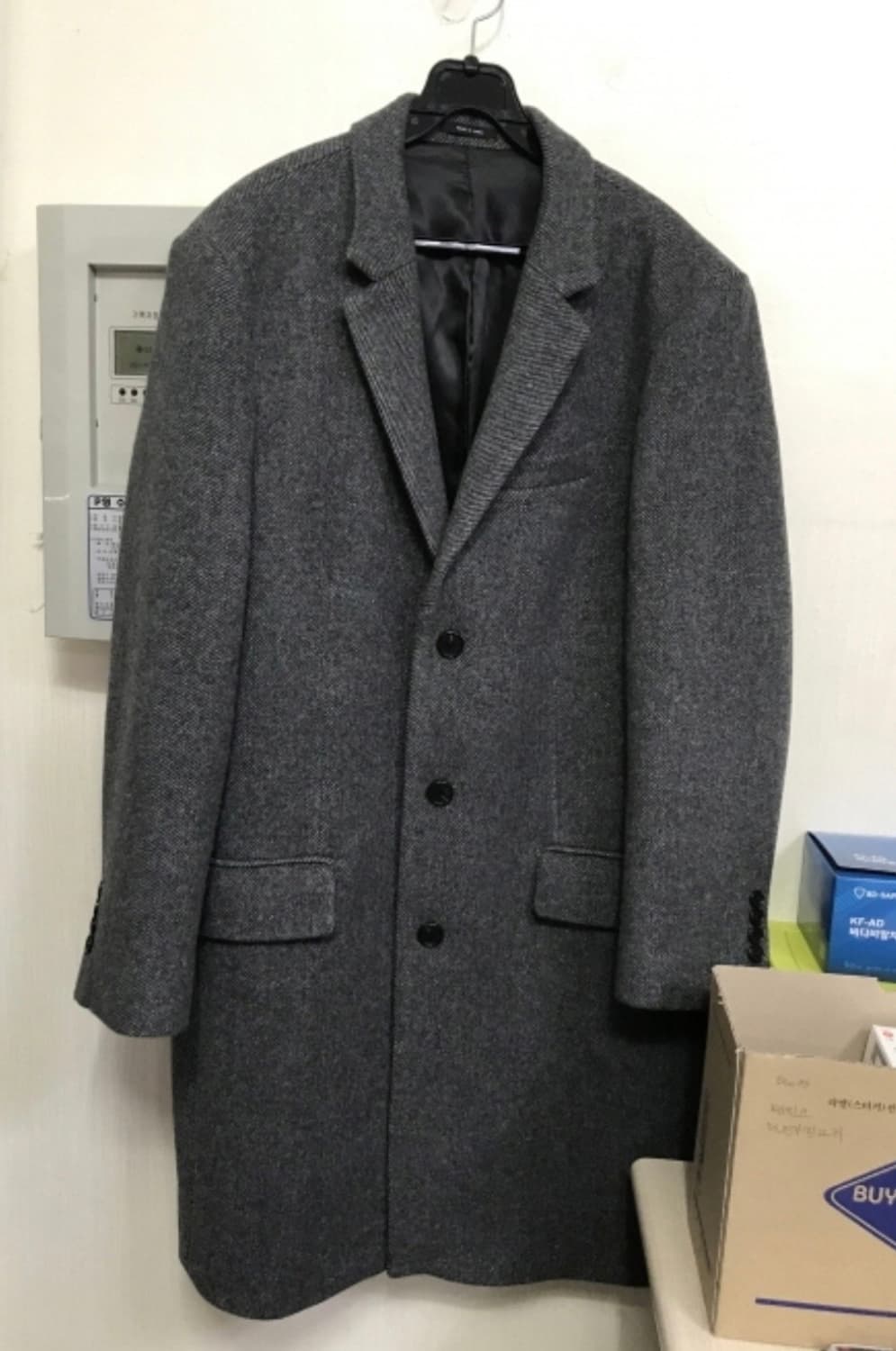 클럽모나코 Manteco Fabric 헤링본 코트 상품이미지1