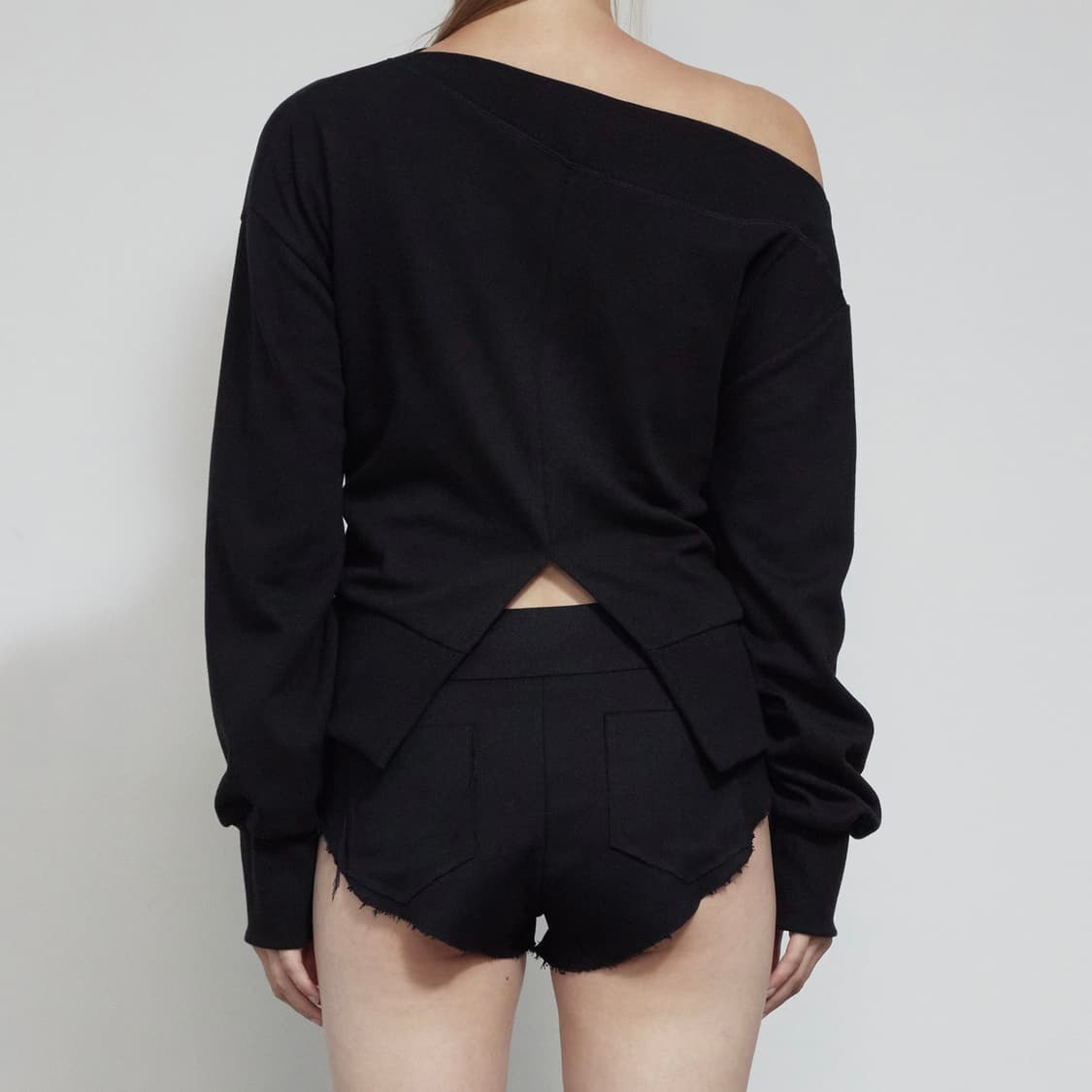 보헤미안서울 코르셋 스웻셔츠 맨투맨 블랙 상품이미지3