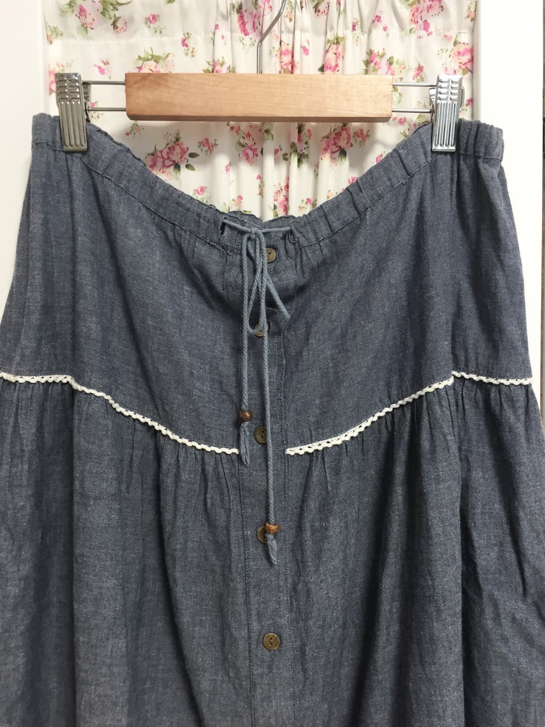 빈티지 모리걸 단추 스커트 상품이미지2