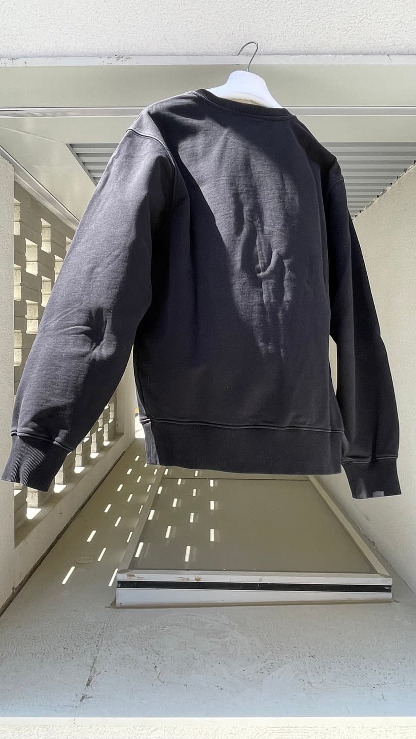 : [정품] 헬무트 랭(HELMUT LANG) 로고 맨투맨 블랙 상품이미지6
