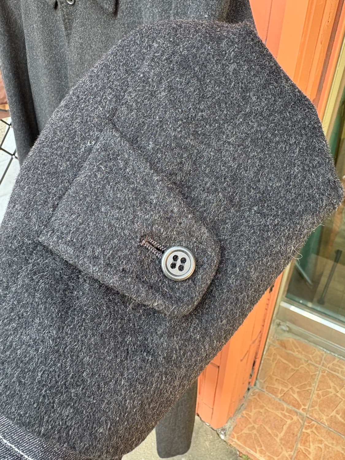 Japanese Vintage 울 100% 맥코트 상품이미지3