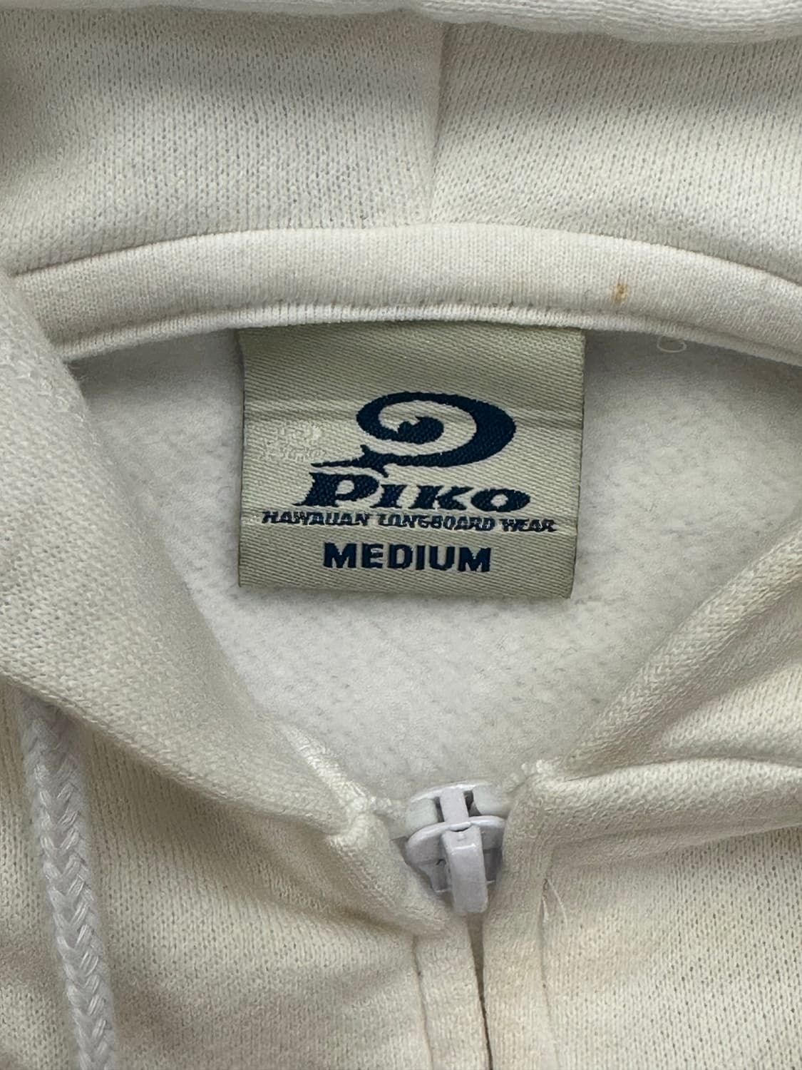 M)PIKO vintage 트리발 화이트 후드집업 상품이미지4