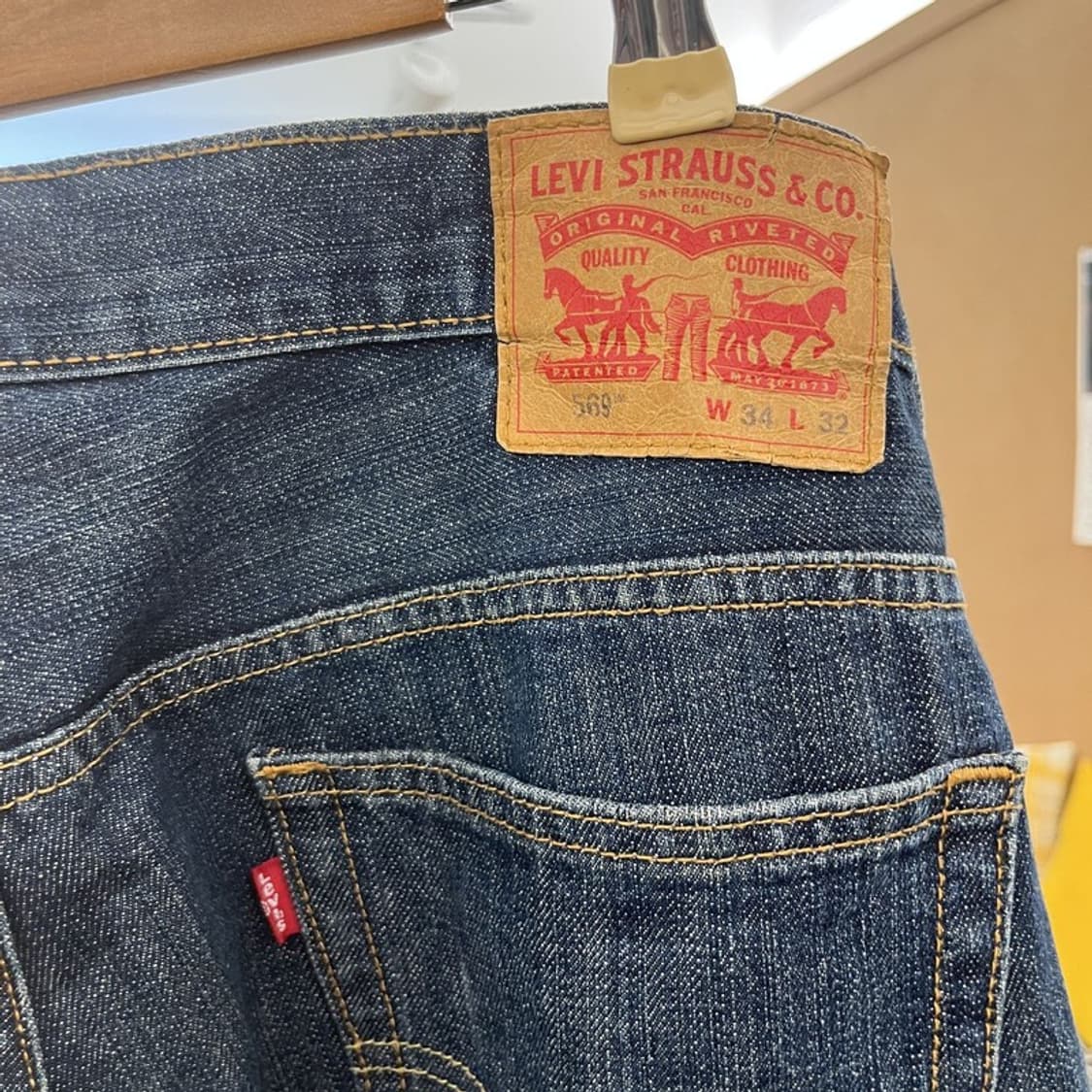 리바이스 569 올드스쿨 캐주얼 빈티지 데님팬츠 34인치 C10436 상품이미지5