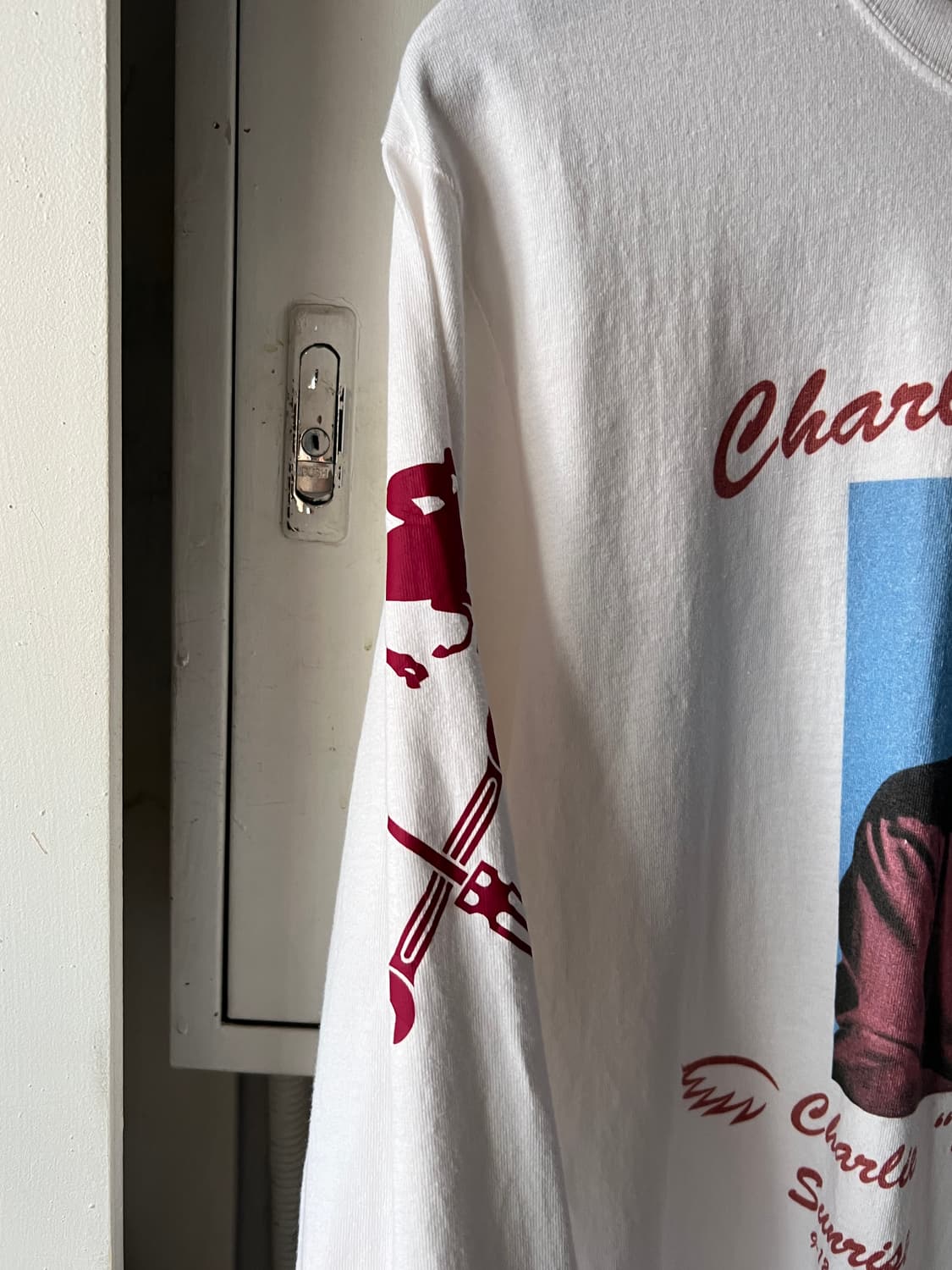 [M]USA 빈티지 올드맨 프린팅 롱슬리브 티셔츠 상품이미지5