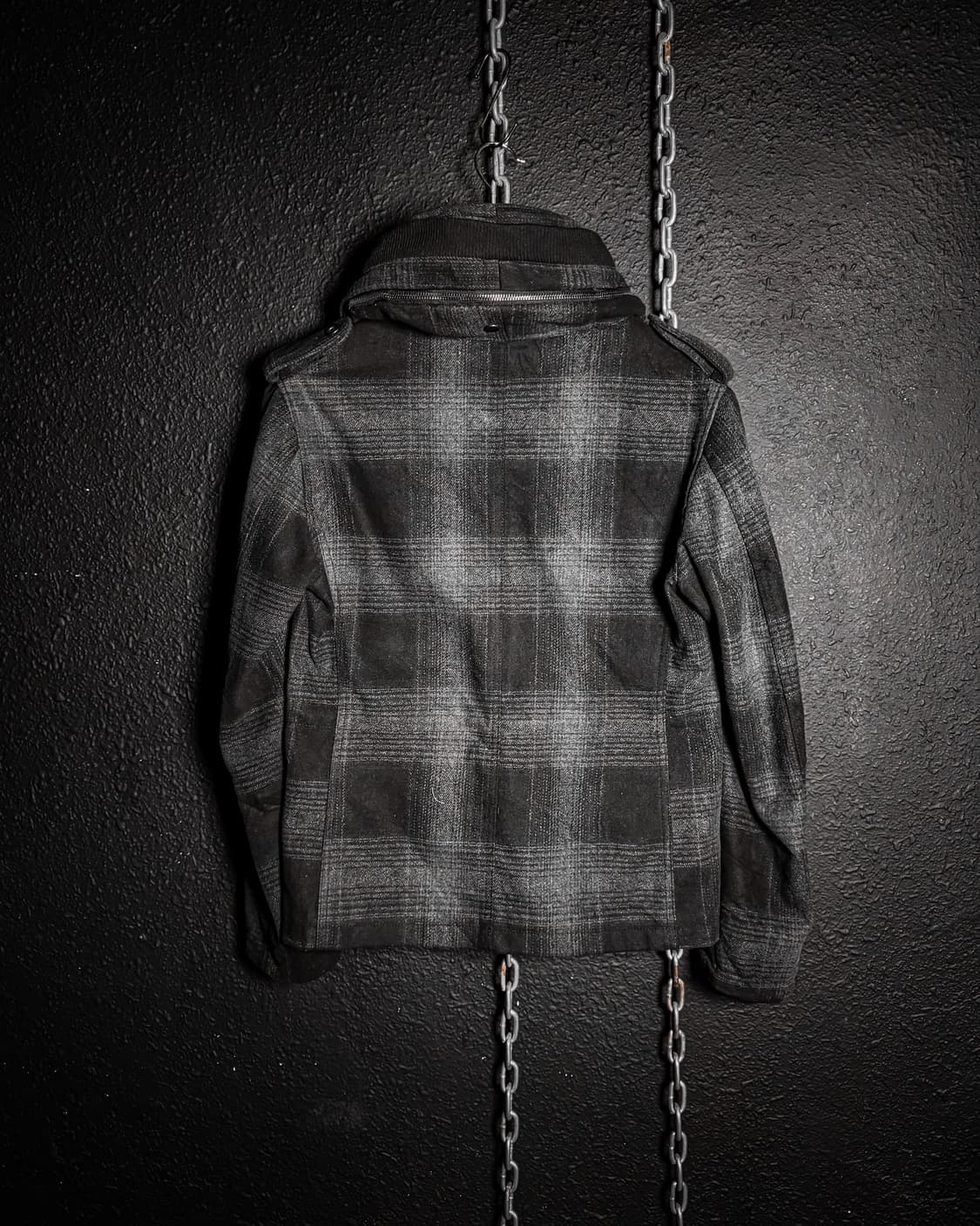EVOLUTION – Gray Check Hooded Jacket 상품이미지7