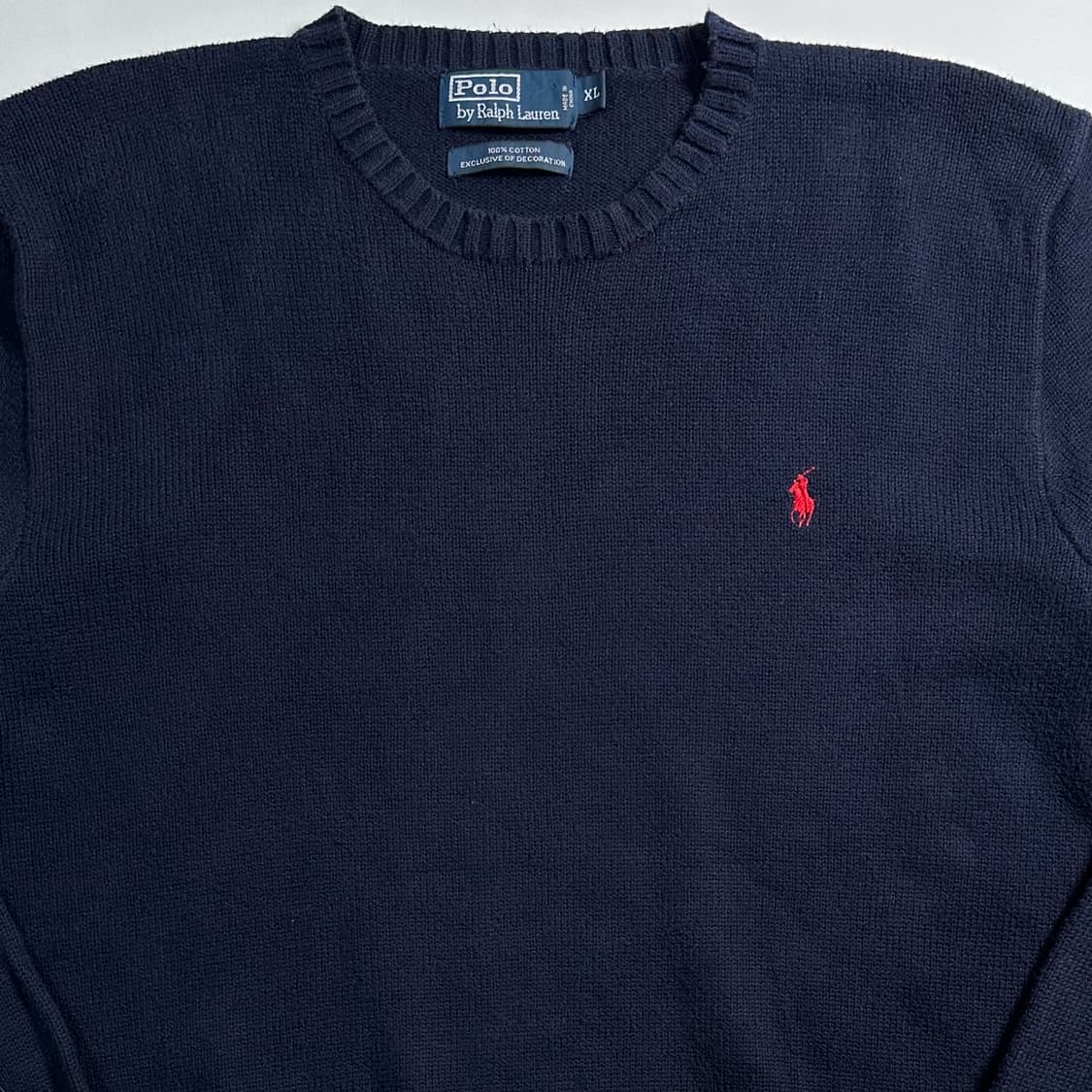 폴로 랄프로렌 네이비 코튼 니트 상품이미지2