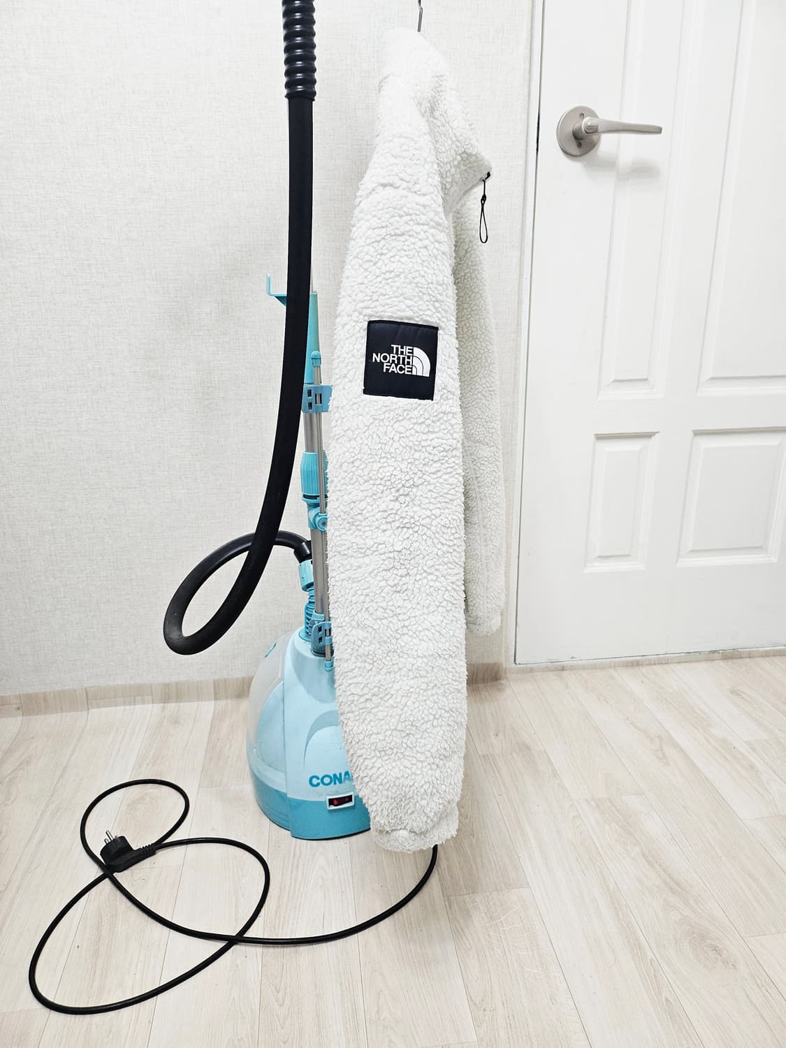 (95~100)M☆초대장급☆노스페이스 화이트라벨[화이트] 쉐르파후리스점퍼 상품이미지5