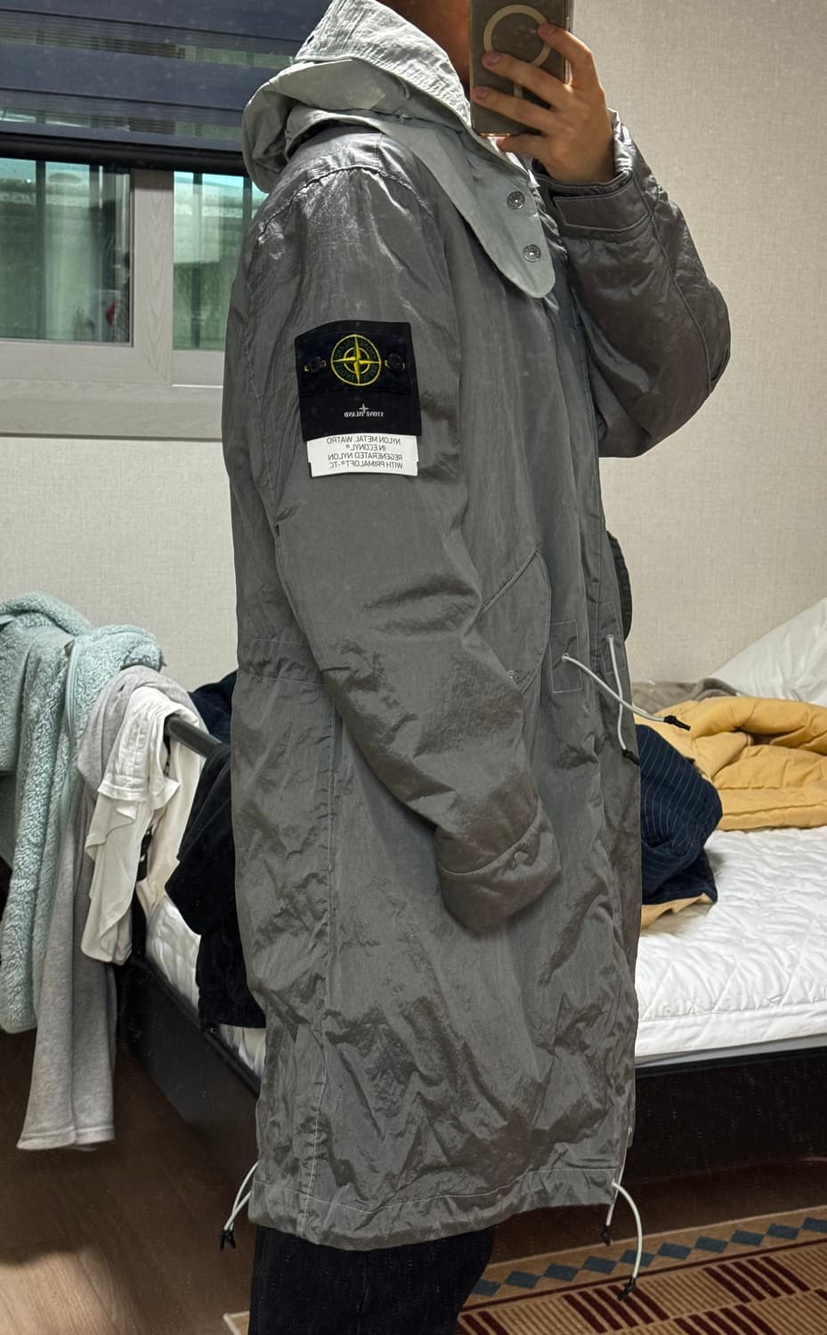 스톤아일랜드 나일론메탈 프리마로프트 롱경량자켓 롱패딩 상품이미지2