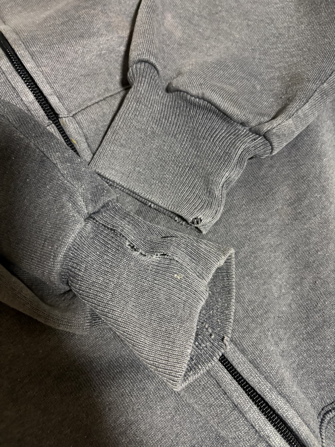 00s Russell Hoodie zip-up 차콜 XL 상품이미지4