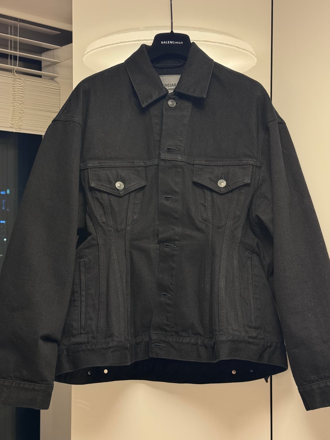 [36] BALENCIAGA 발렌시아가 가드로브 블랙 데님자켓 상품이미지1