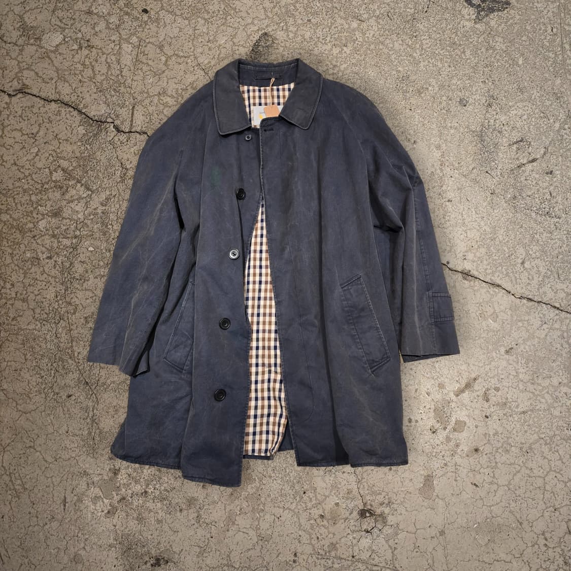 80s Aquascutum x Walter Milano 맥코트 상품이미지1