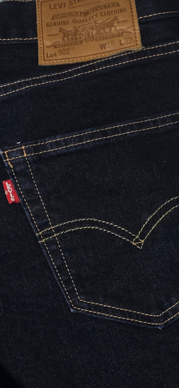 리바이스 502 테이퍼드핏 다크인디고 W28 상품이미지5