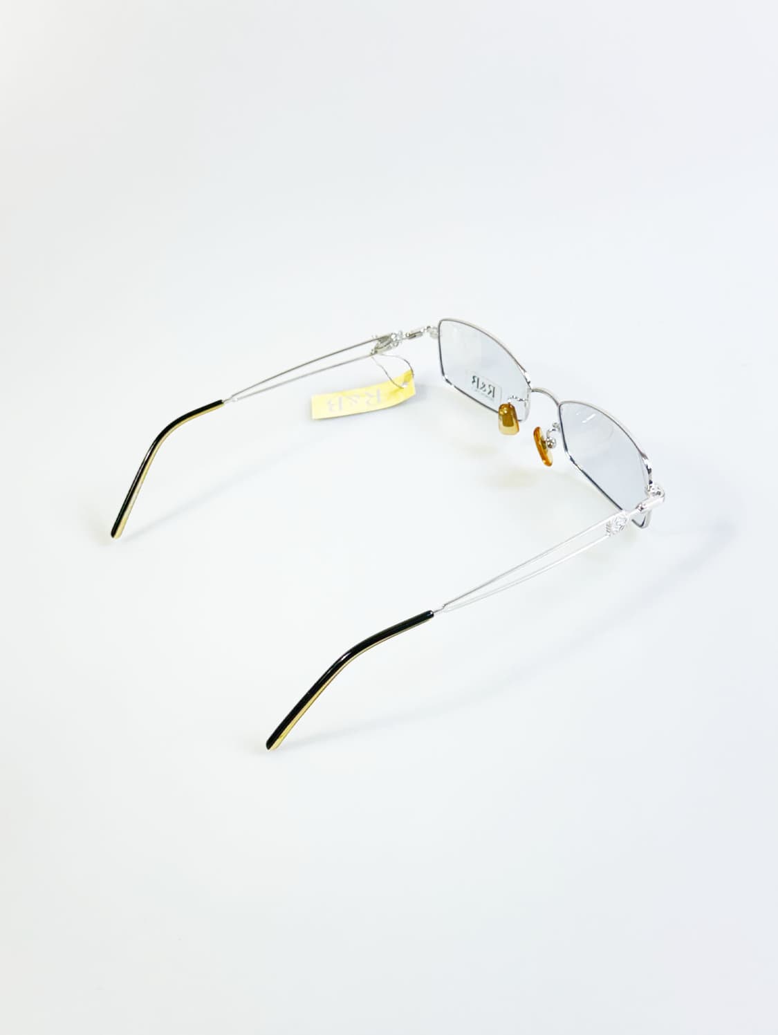 R&B EYEWEAR 실버 슬림 스퀘어 메탈 빈티지 안경 상품이미지5