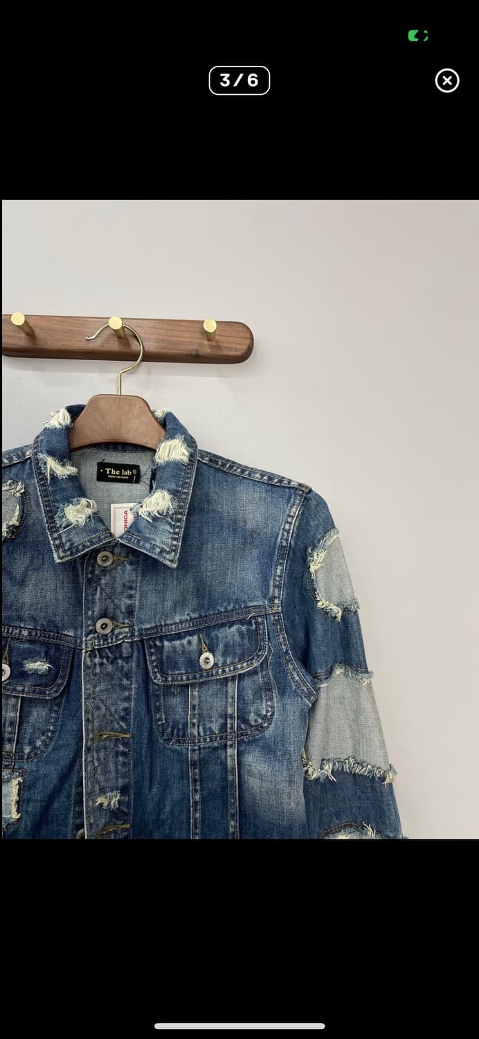 더랩 패치워크 데미지 데님 자켓 A2864 상품이미지3