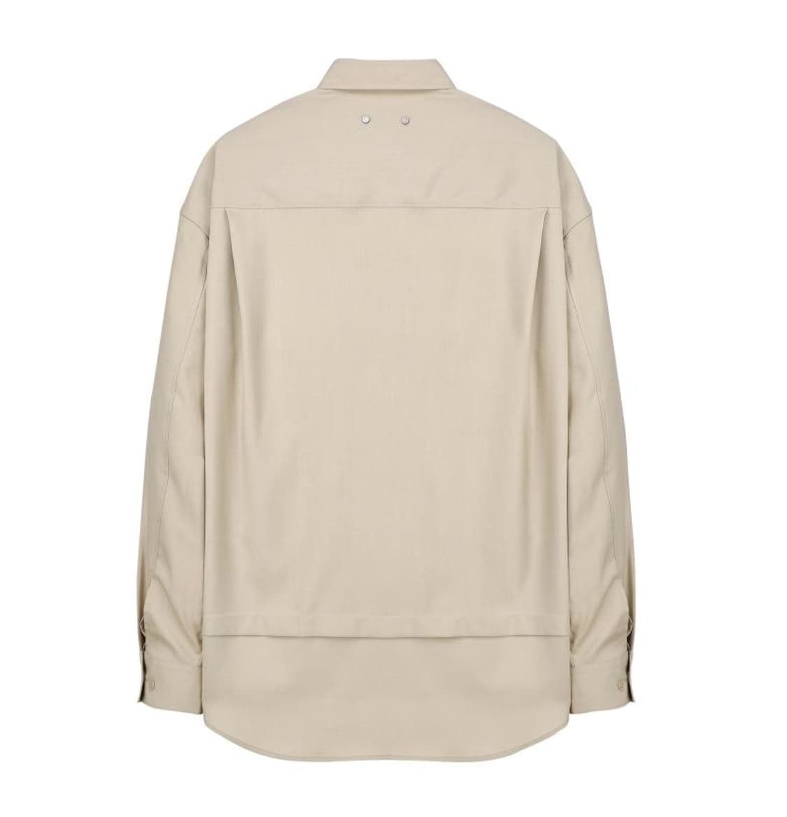 95 새제품)일꼬르소 긴팔 베이지 셔츠 오버핏 체감100~105 L XL 상품이미지2