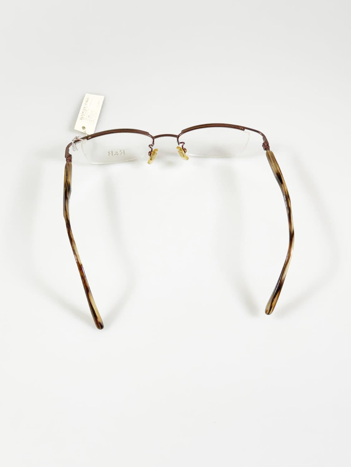 R&B EYEWEAR 반무테 스퀘어 메탈 프레임 빈티지 안경 상품이미지5