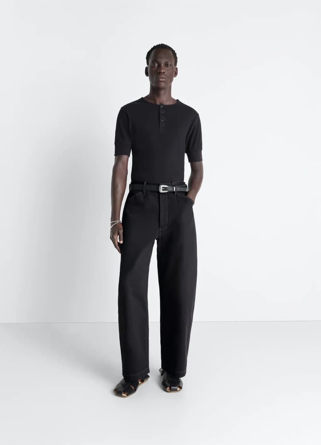 [44,46,48,50]르메르 26ss 맥시 워크웨어 데님 팬츠/블랙 상품이미지2