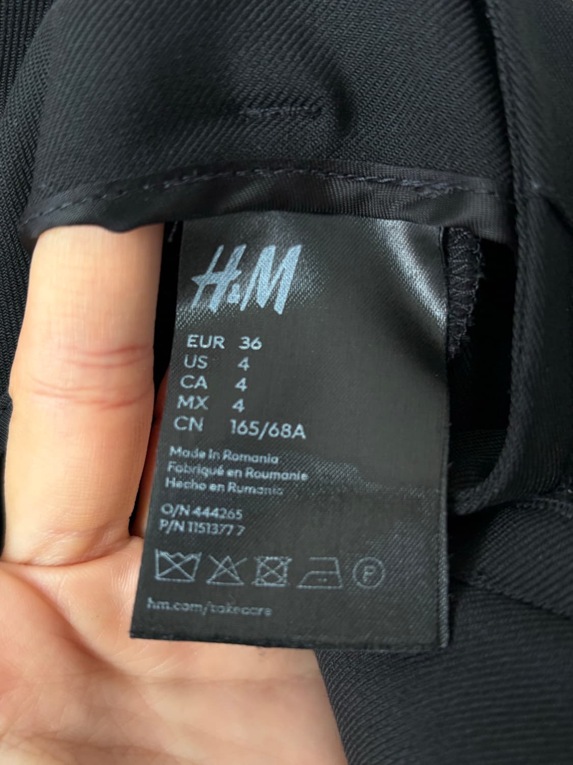 뮈글러 h&m 컷아웃 팬츠 상품이미지6