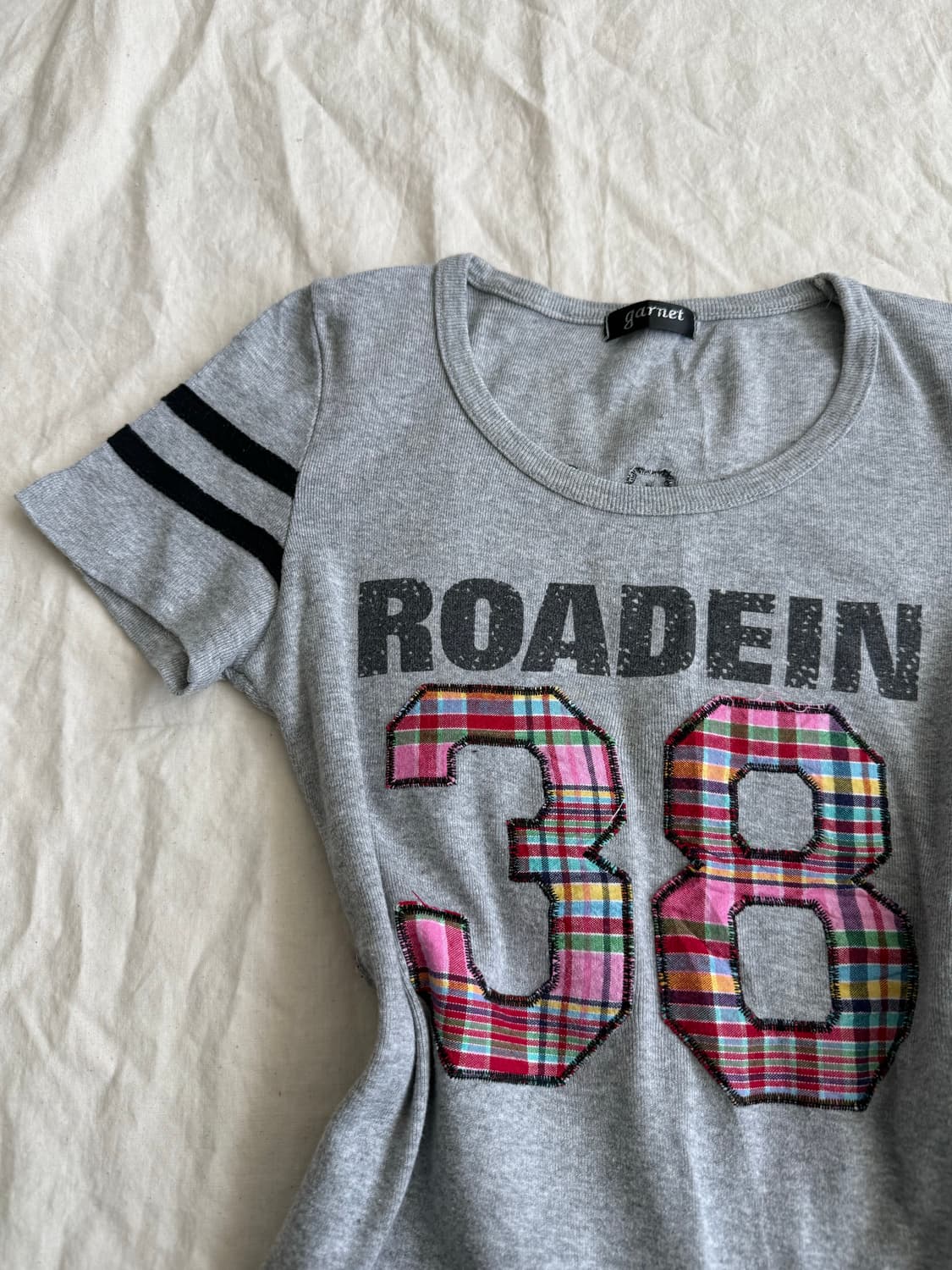 키치 00‘s y2k 딱붙 반팔탑 상품이미지3