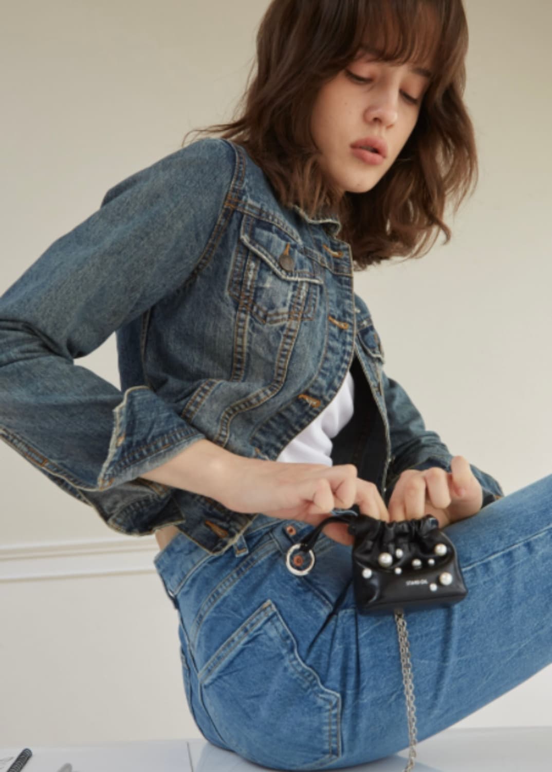 Edition) 스탠드오일 팡도르 미니백 펄블랙 상품이미지4