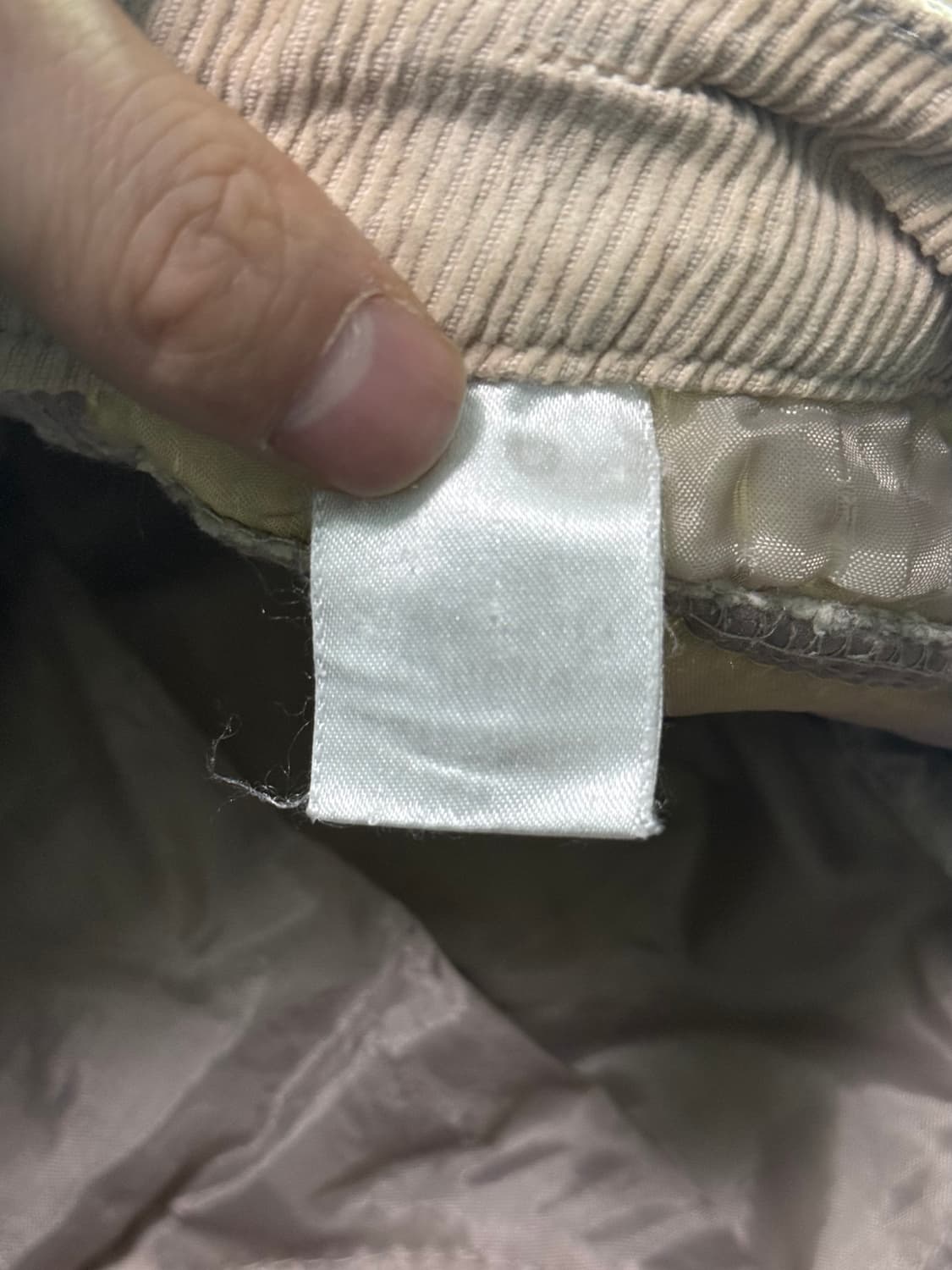 Y2K 부츠컷 골덴 코듀로이 연한 베이지 믹스 30 웨스턴 절개 나팔 상품이미지5