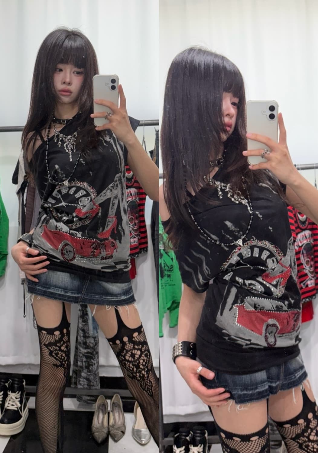 🎸블랙 디테일 티셔츠🎸 상품이미지1