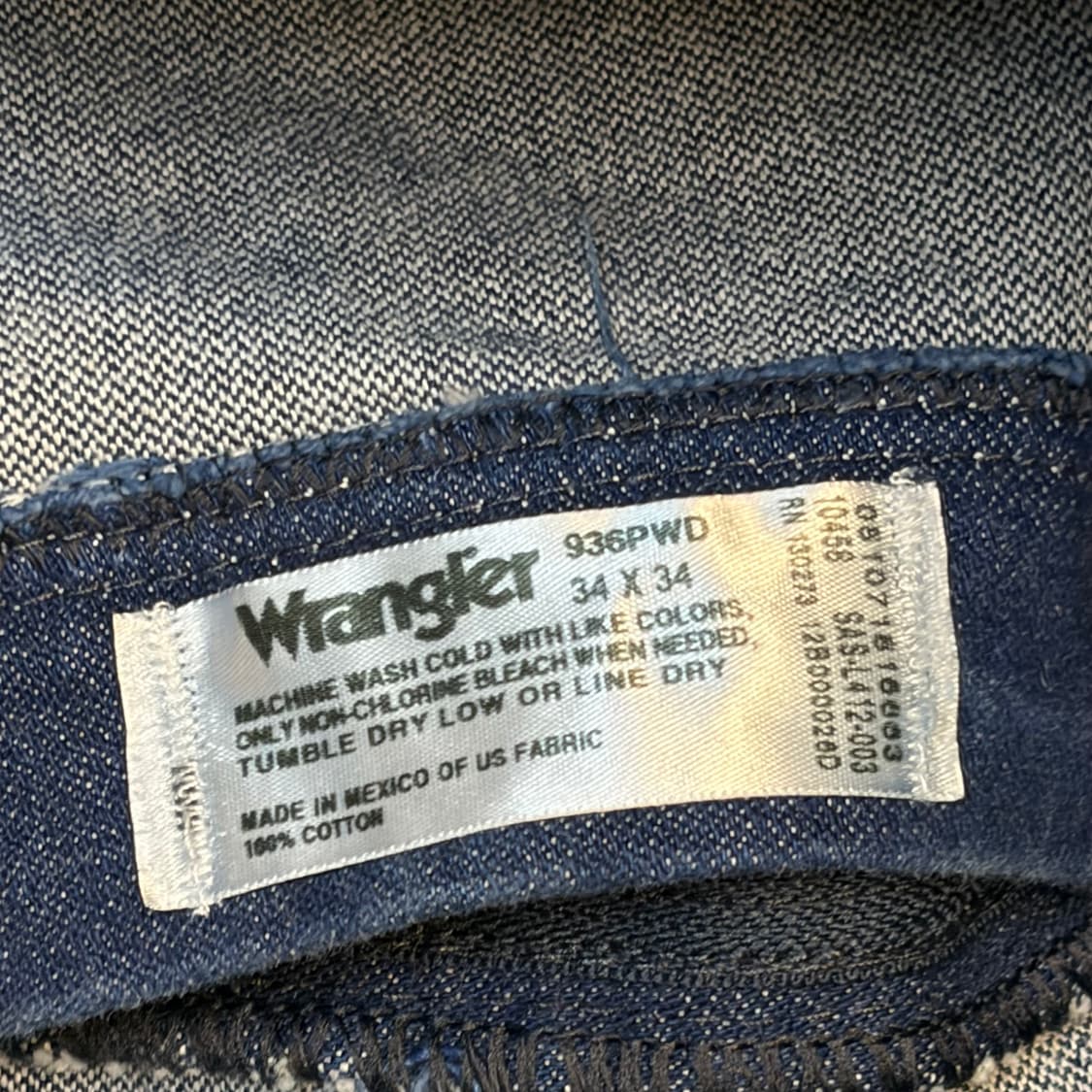 00s 미국 빈티지 랭글러 청바지 데님팬츠 상품이미지4