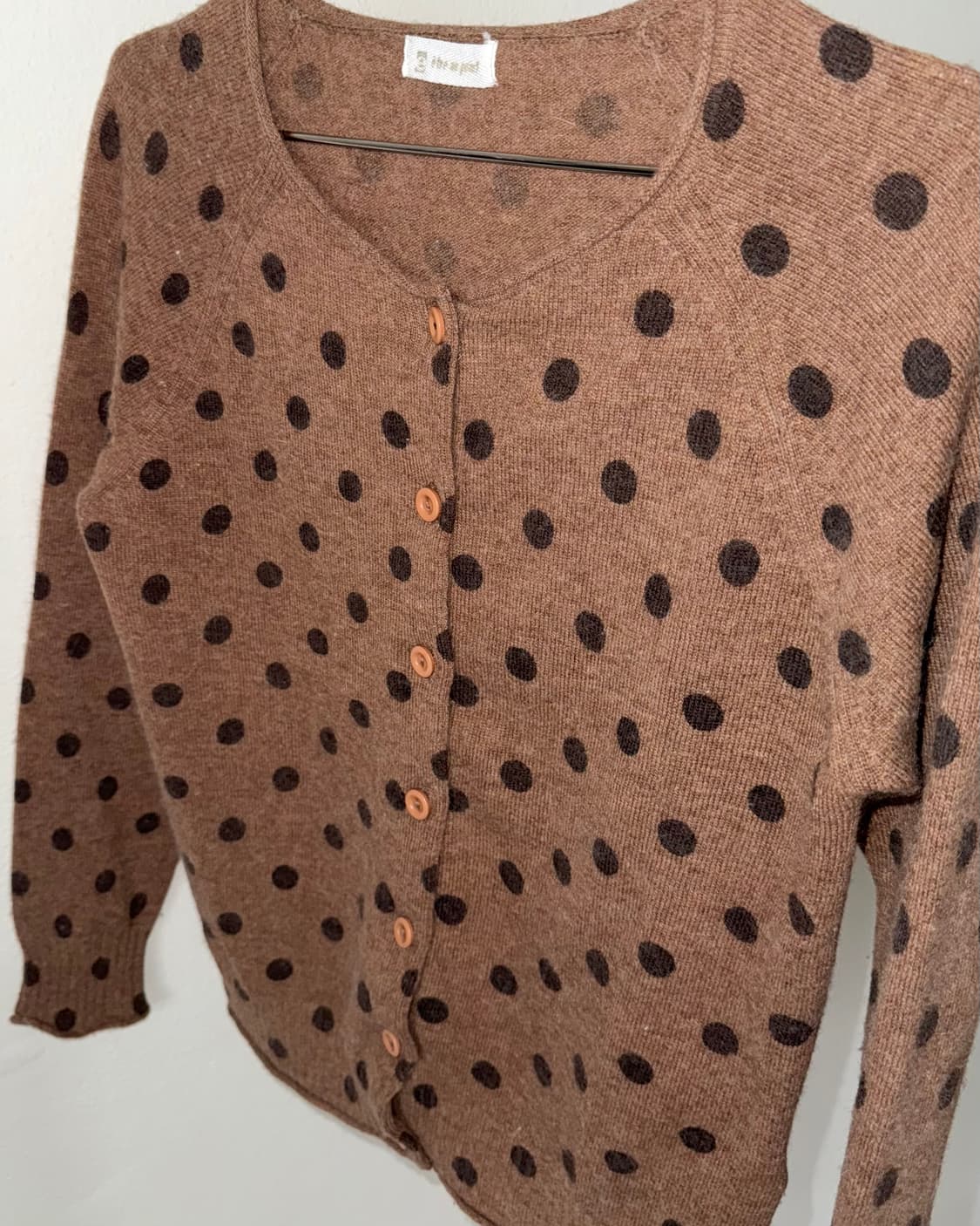 빈티지 도트 가디건 상품이미지4