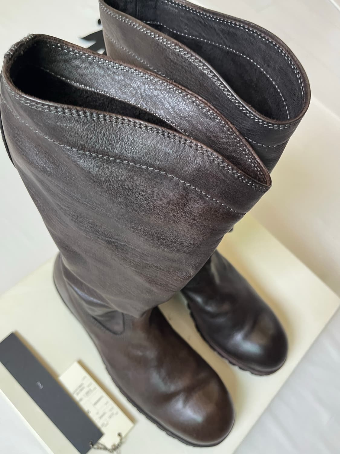 Julius AW07 Leather Drape Long Boots 상품이미지9