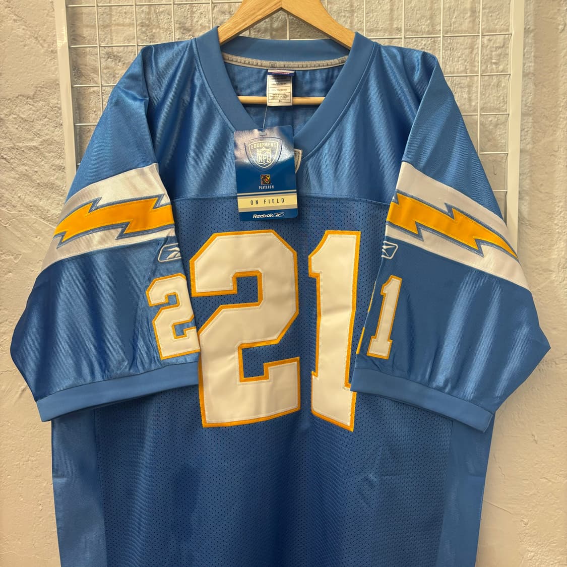 NFL X 리복 LA 차저스 블루 유니폼 져지 2XL 상품이미지3