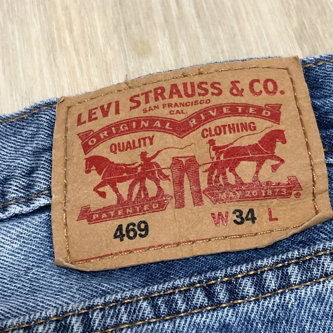 (34) 리바이스 Levi's 469 연청 루즈 쇼츠 반바지  상품이미지9