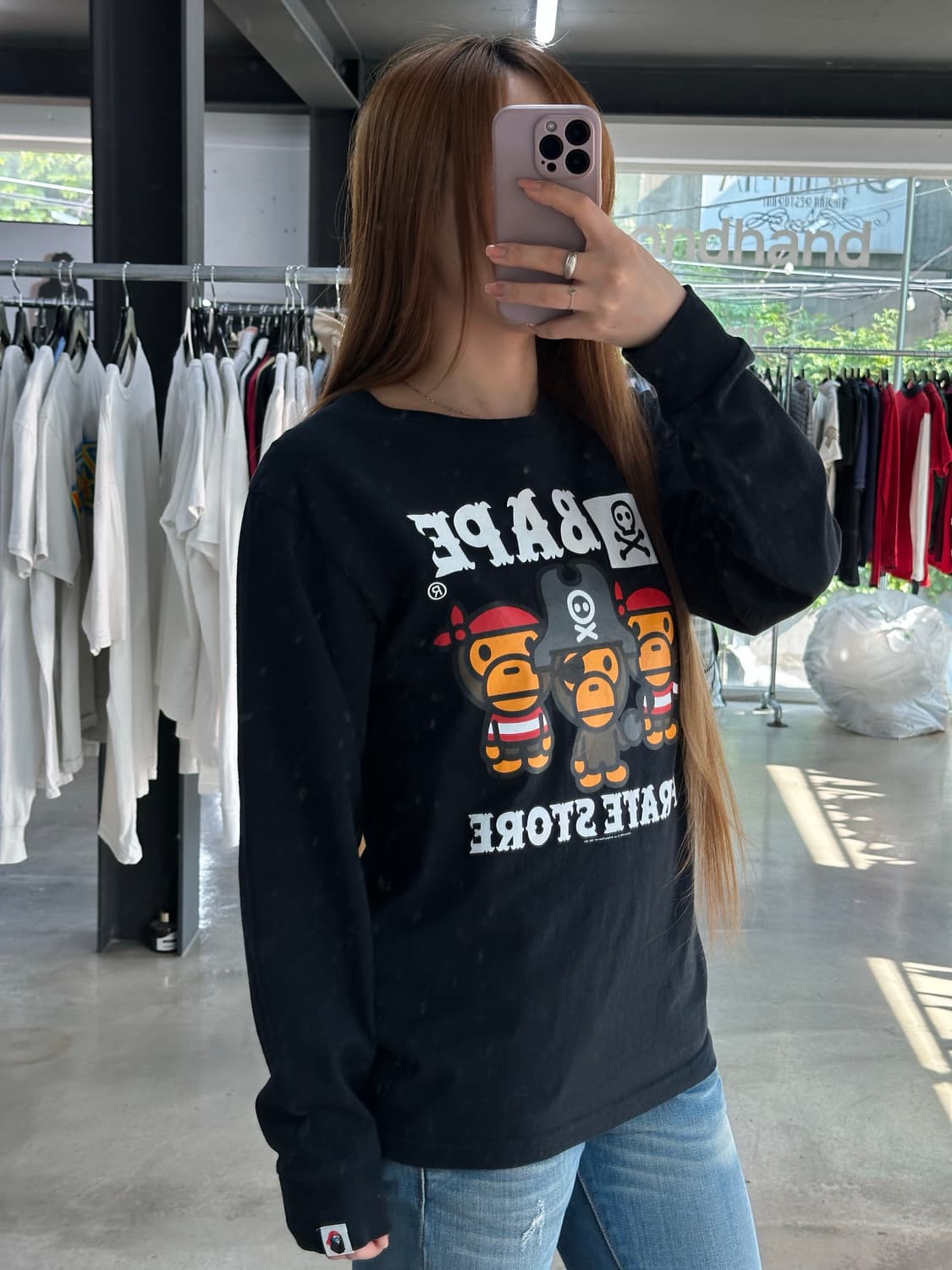 베이프 x PIRATE 해적마일로 롱슬리브 상품이미지2