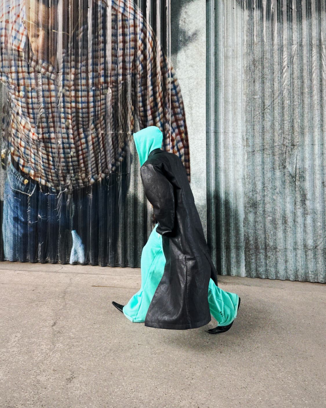 프로젝트지알 project gr 그레일즈  에코 레더 샘플 코트 상품이미지2