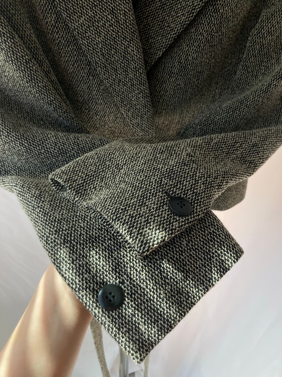 거의새것) 막스마라 벨티드 트위드 모자켓 여성자켓 상품이미지5