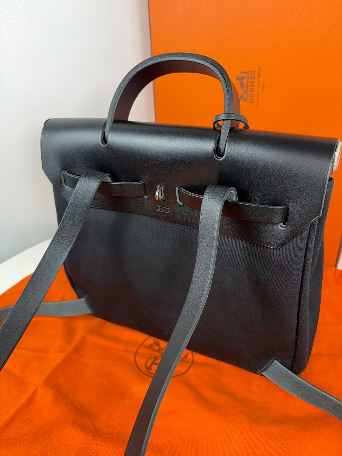 에르메스 에르백 에르백팩 캔버스 블랙 상품이미지6