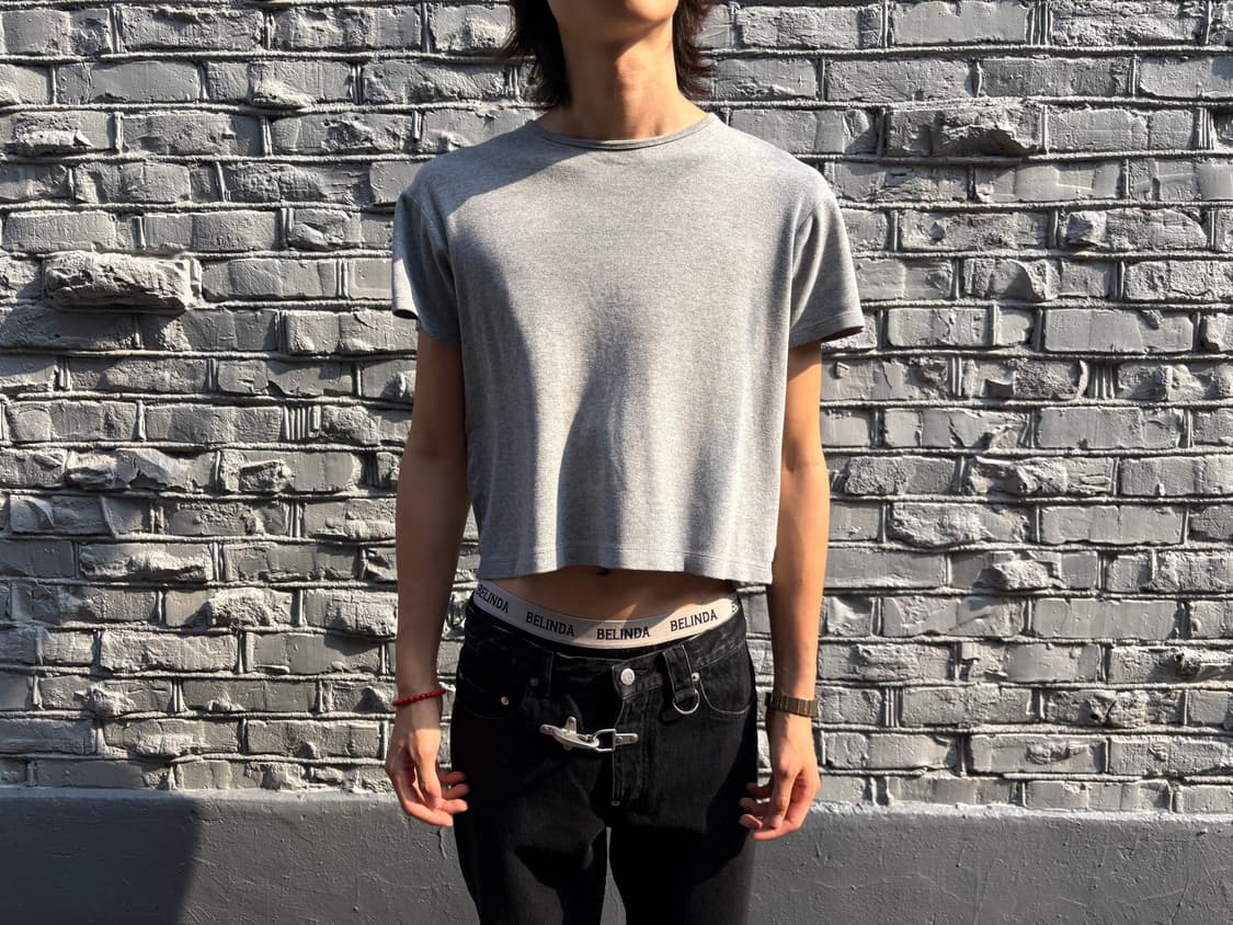 Burberry London Check Pattern Crop Tee 상품이미지1