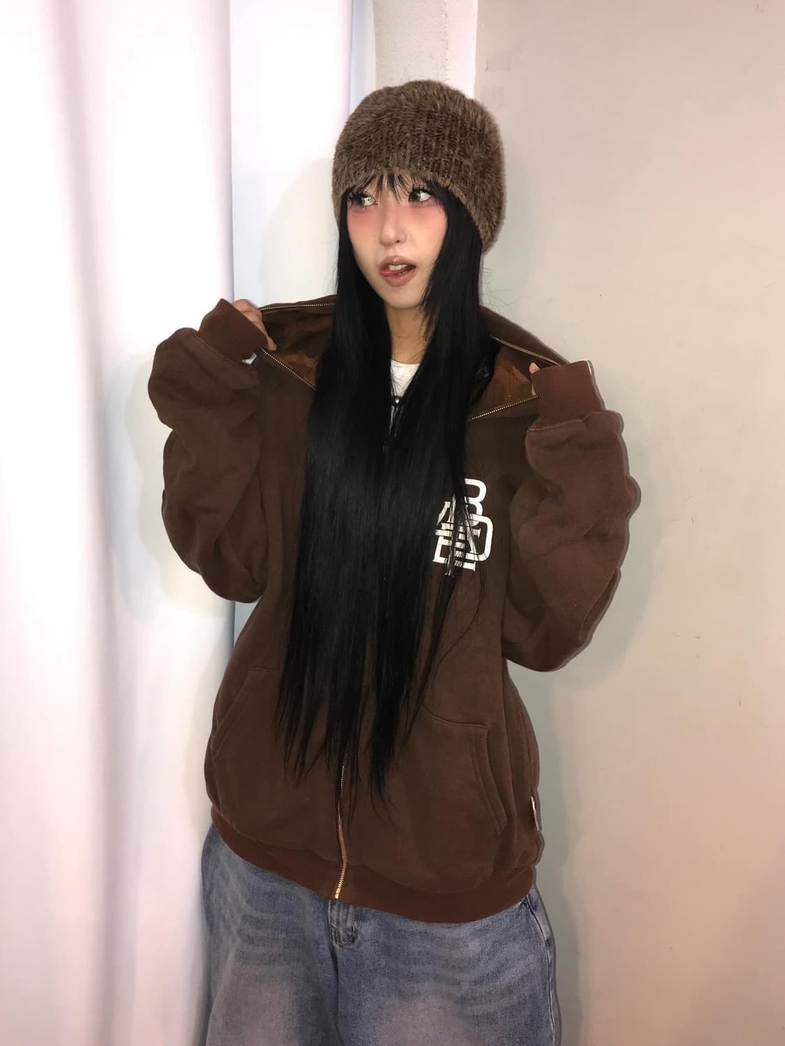 Bape Reversible Brown Hood Zip-Up ⭐️레어⭐️ 상품이미지2