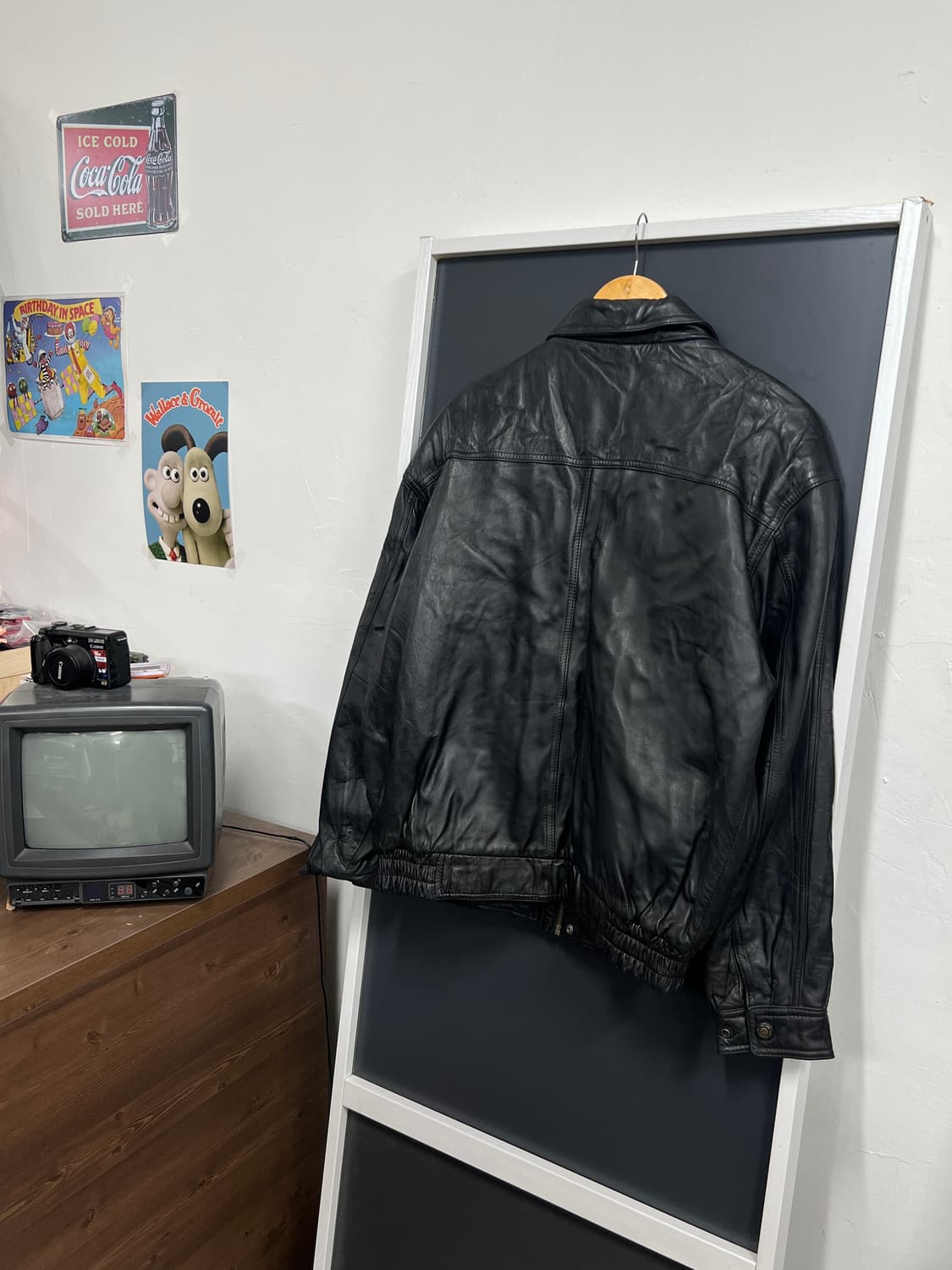 FAX 90s 오리지널 양가죽 레더 자켓 상품이미지2