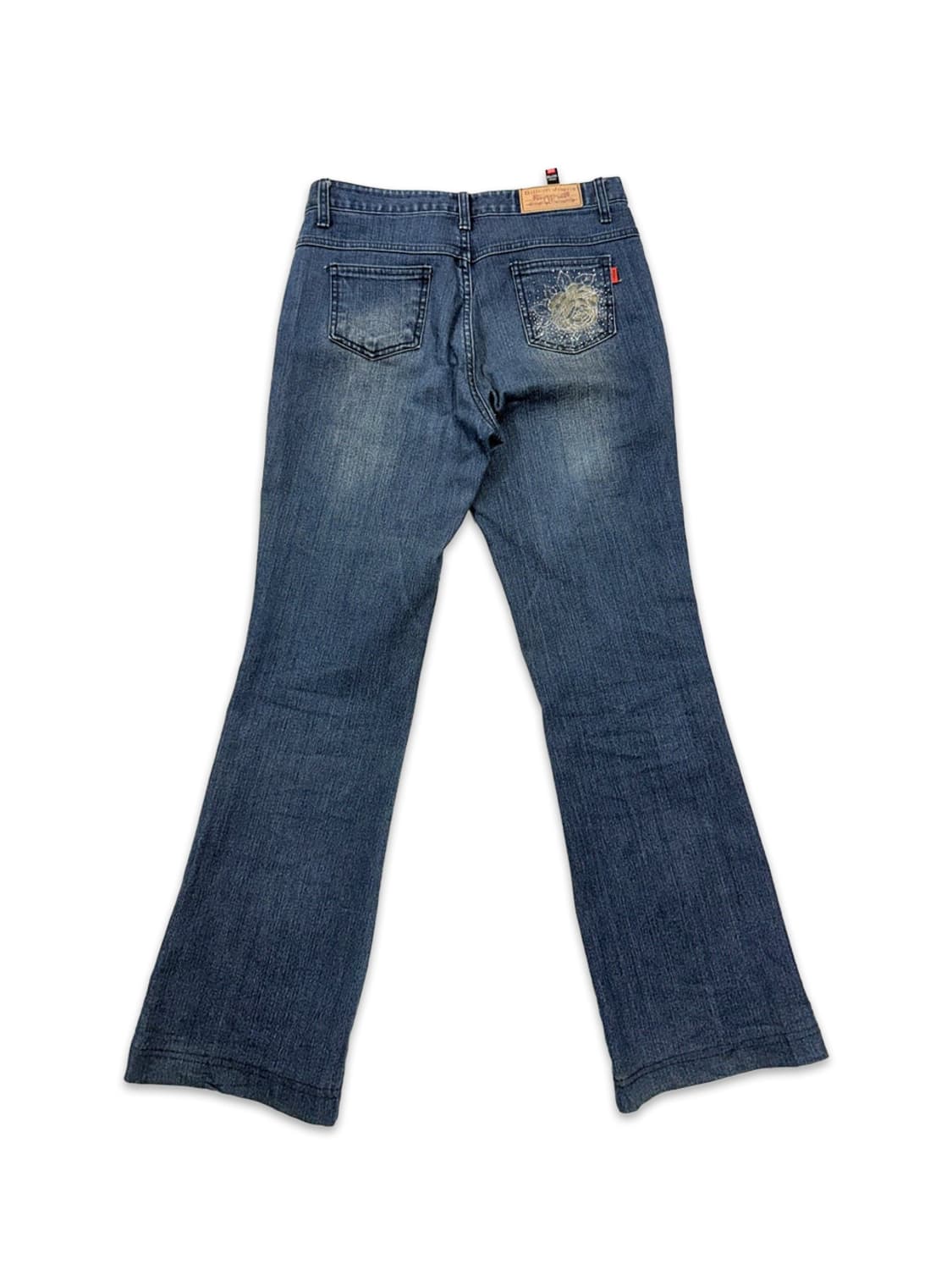 빈티지 Billion Jeans 로즈 레터링 부츠컷 데님 팬츠 상품이미지5