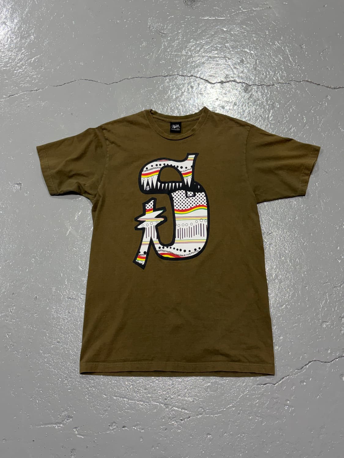 Old Stussy(스투시) 자마이카 S로고 반팔 티셔츠 상품이미지1