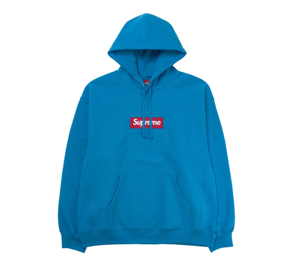 슈프림 박스로고 시안 컬러 L사이즈 상품이미지1