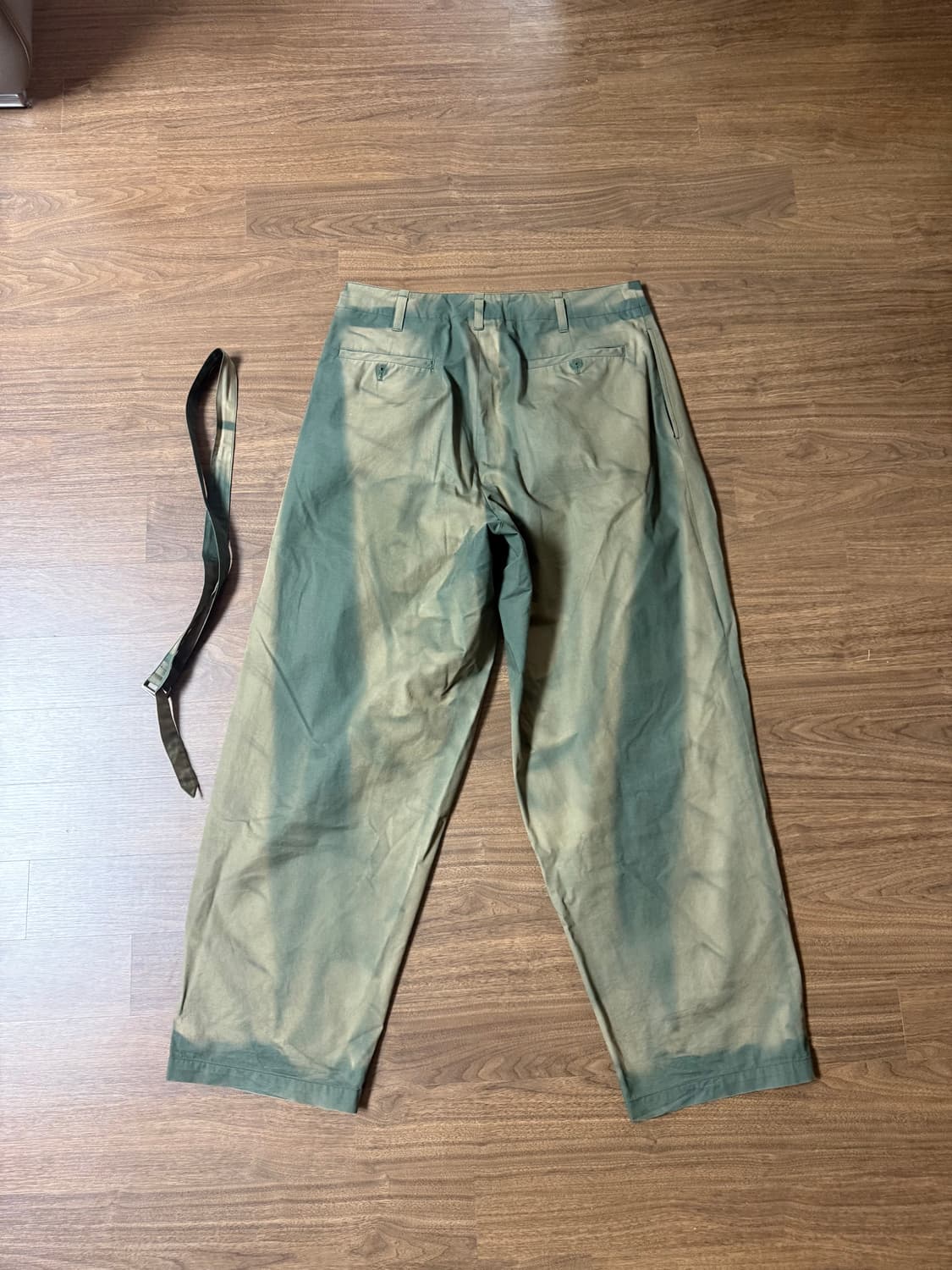 jiyong kim 썬블리치 벨티드 트라우저 L 상품이미지2