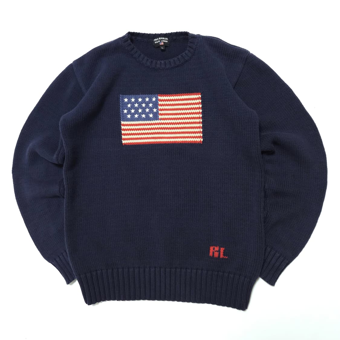 90s 폴로 진스 랄프로렌 성조기 니트 스웨터 상품이미지1