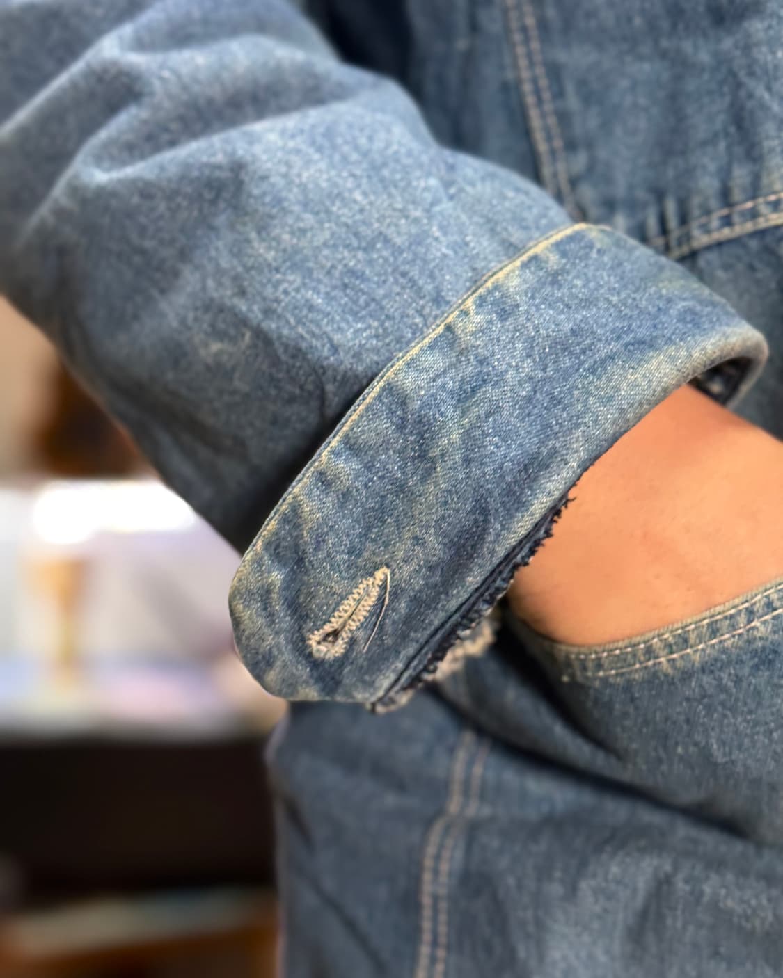 70-80‘s 빅밴 by 랭글러 블랑캣 라인드 데님 초어 자켓 44 상품이미지10