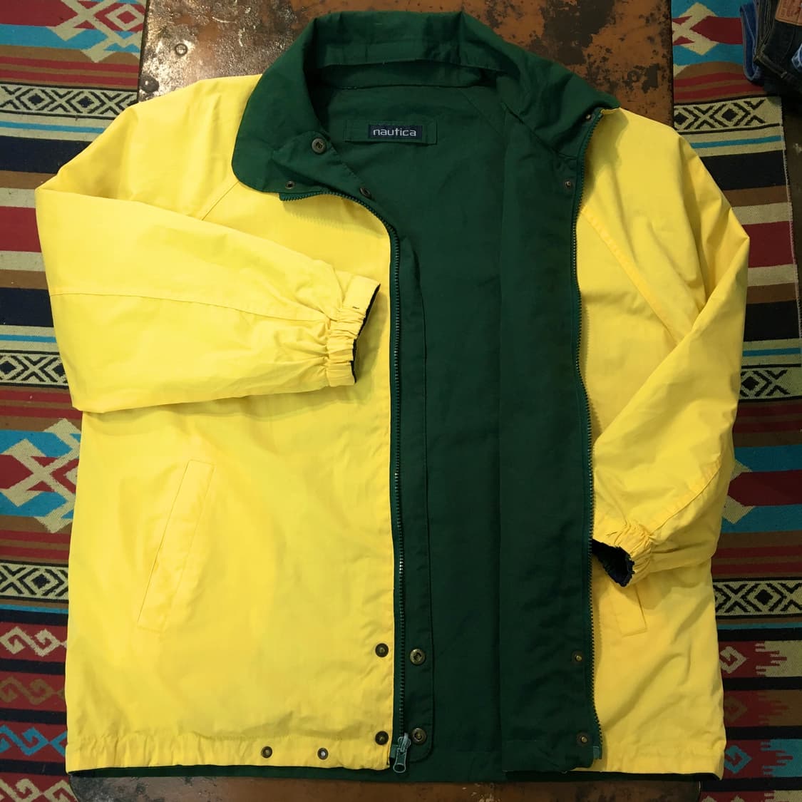 노티카 옐로 그린 리버시블 윈드브레이커 자켓 남성 110  상품이미지4