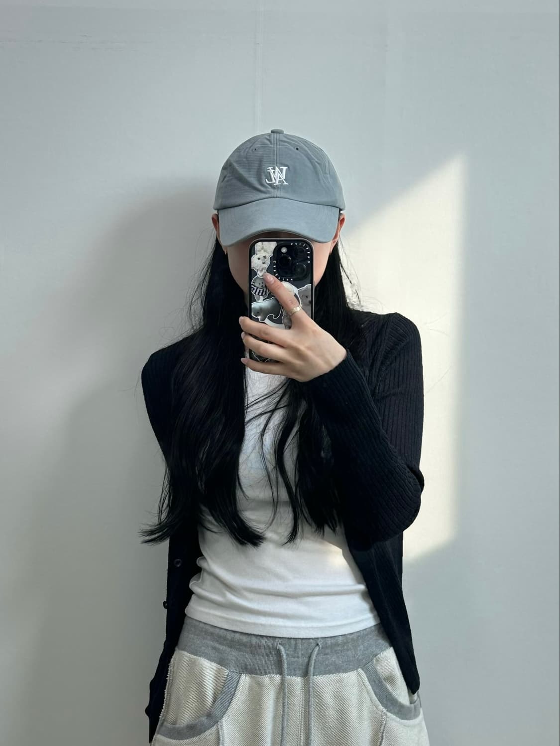 우알롱 그레이 볼캡 상품이미지1