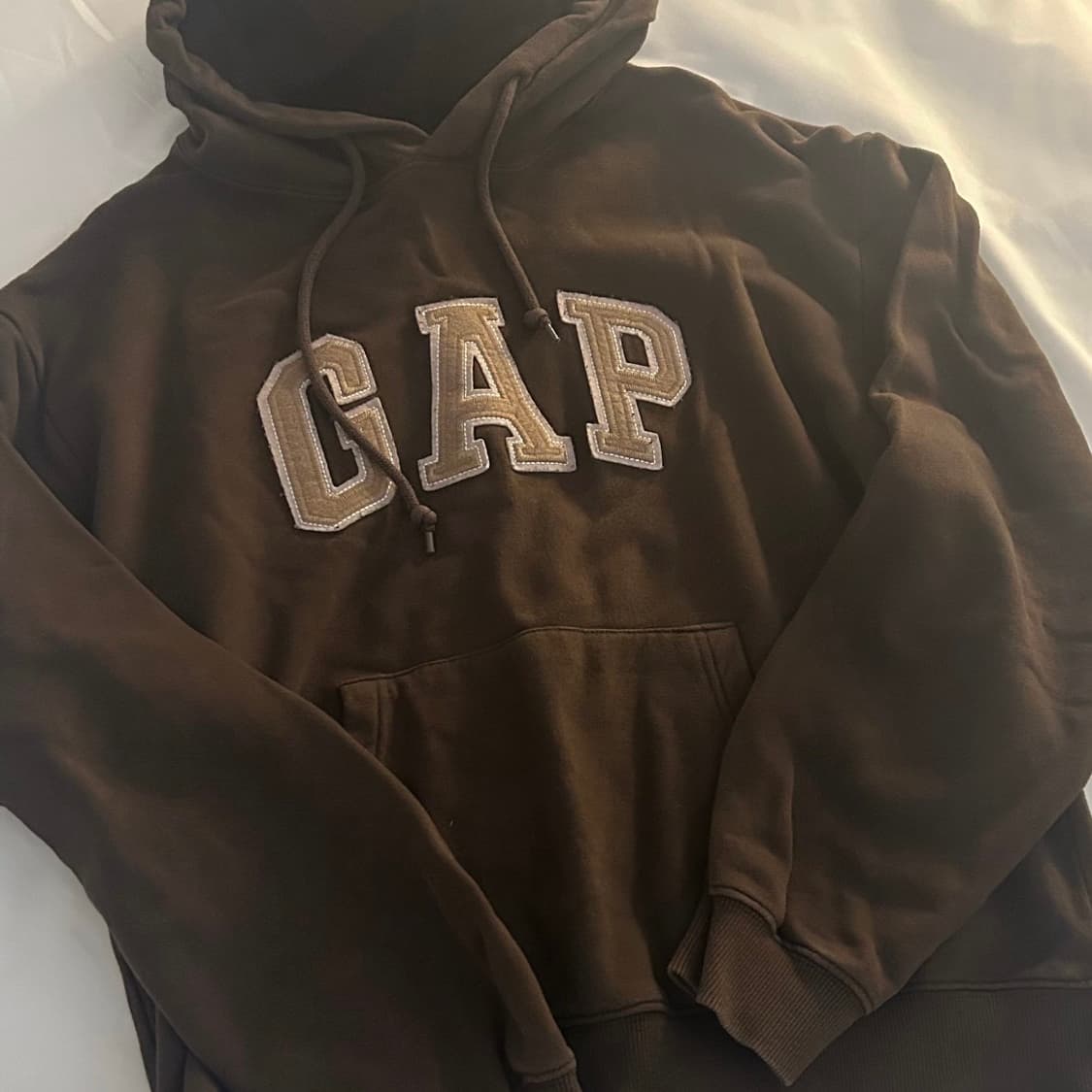 GAP 브라운 약기모 후드티 상품이미지1