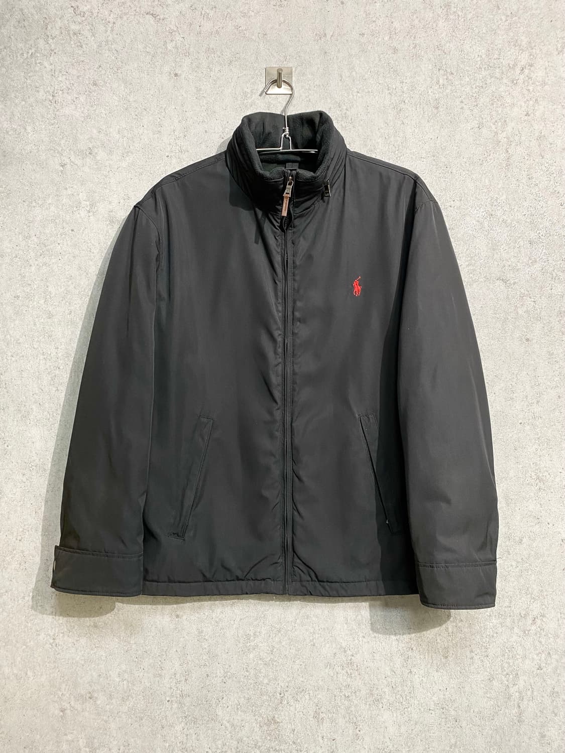 [L] 폴로랄프로렌 블랙 폴리쉘 블루종 자켓 상품이미지2
